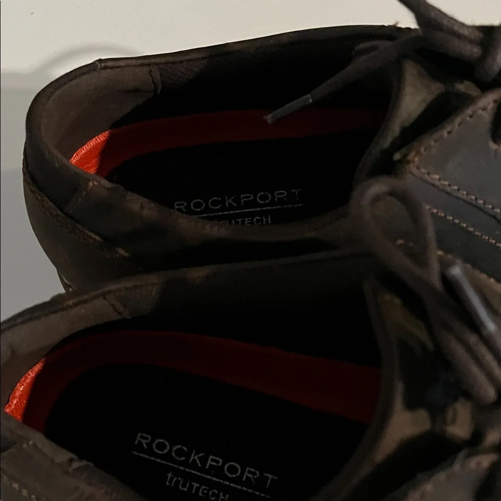 ROCKPORT trutec Brown Leather Oxfords Size 9.5‎